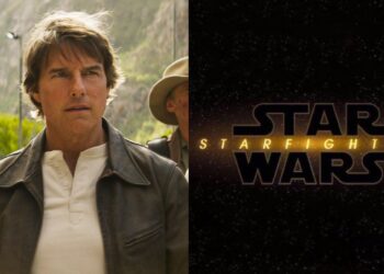 Tom Cruise visita set de Star Wars: Starfighter y termina filmando un duelo de sable de luz