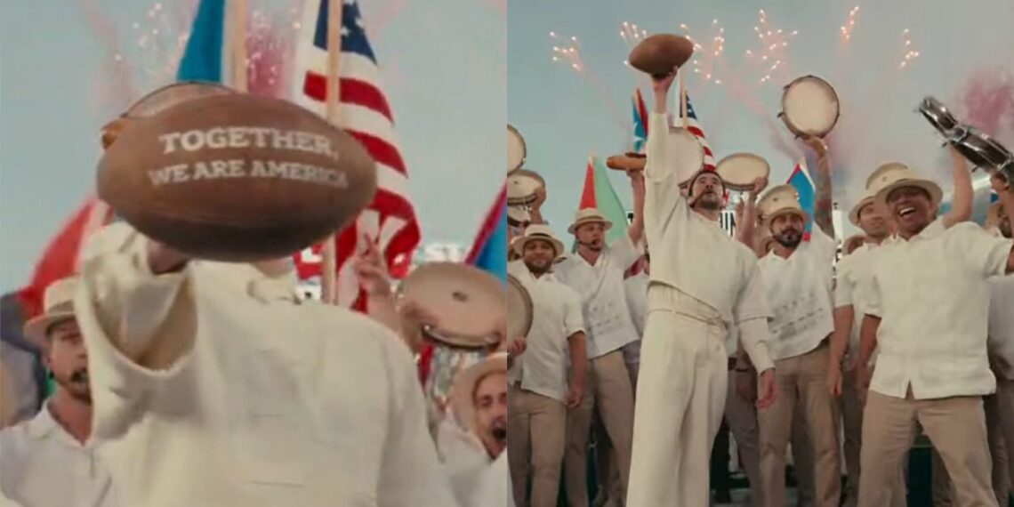 El balón de Bad Bunny en el Super Bowl: el poderoso mensaje que cerró su show