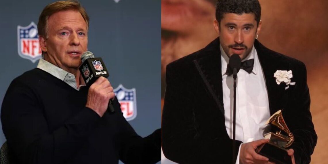 Roger Goodell respalda a Bad Bunny y su mensaje tras discurso “Ice Out” rumbo al Super Bowl