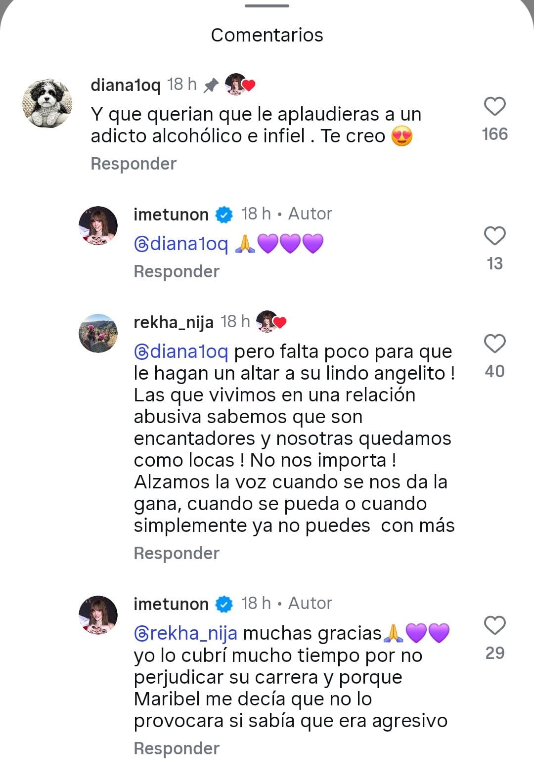 Imelda Tuñón afirmó haber sido víctima de violencia doméstica