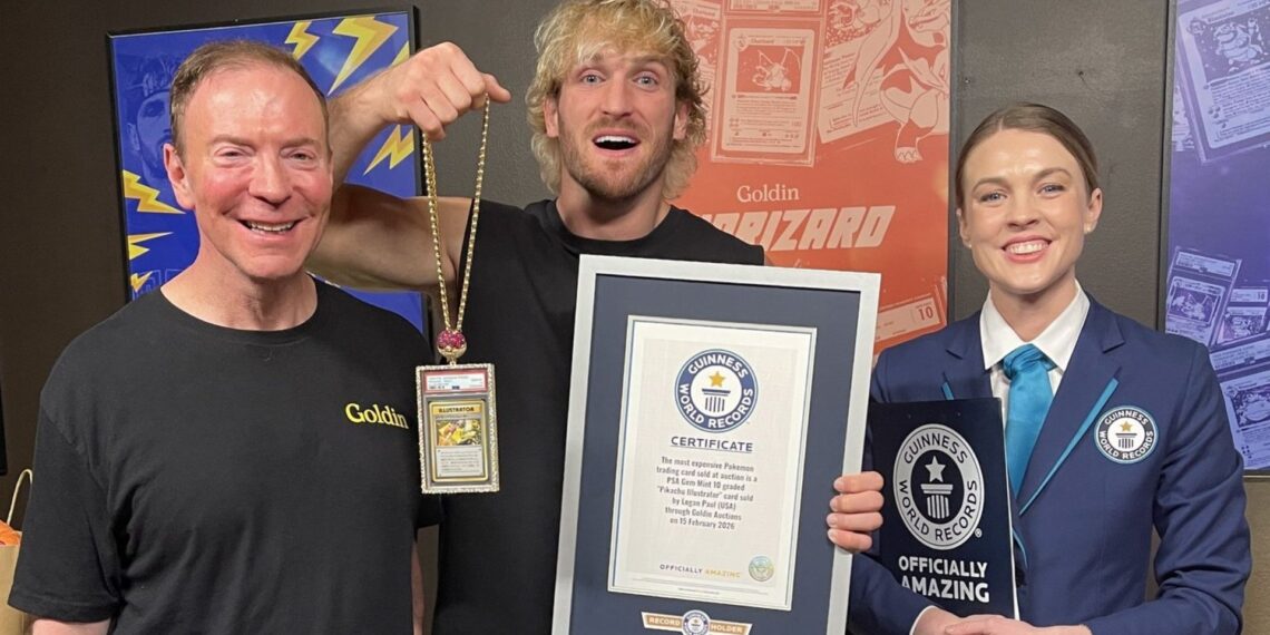Acusan a Logan Paul de estafa tras vender su carta Pokémon en más de 16 millones de dólares