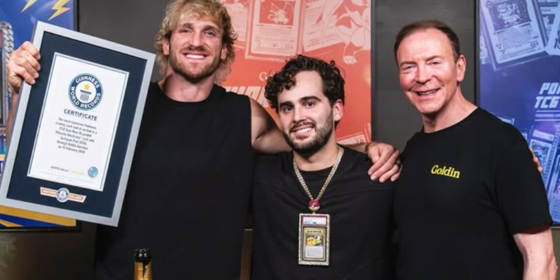 Logan Paul rompe récord mundial con la venta de una carta Pokémon histórica
