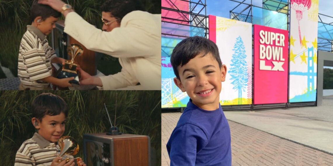 Lincoln Fox, el niño que recibió el Grammy de Bad Bunny en el Super Bowl LX