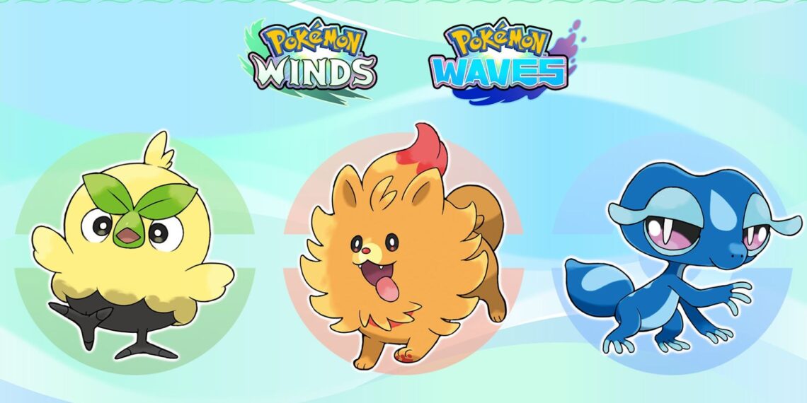 Pokémon Winds & Waves: la nueva era que arranca con motivo del 30º aniversario
