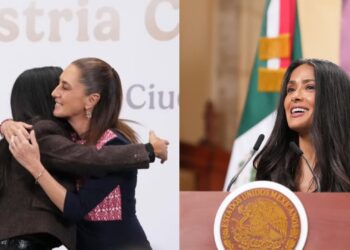 Claudia Sheinbaum agradece el reconocimiento de Salma Hayek a los incentivos al cine… la actriz desata críticas
