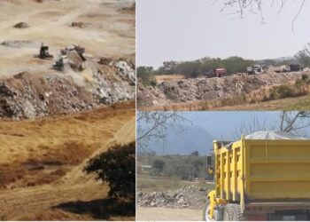 Escombrera en La Cascara, Montemorelos