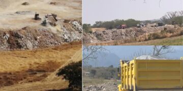 Escombrera en La Cascara, Montemorelos