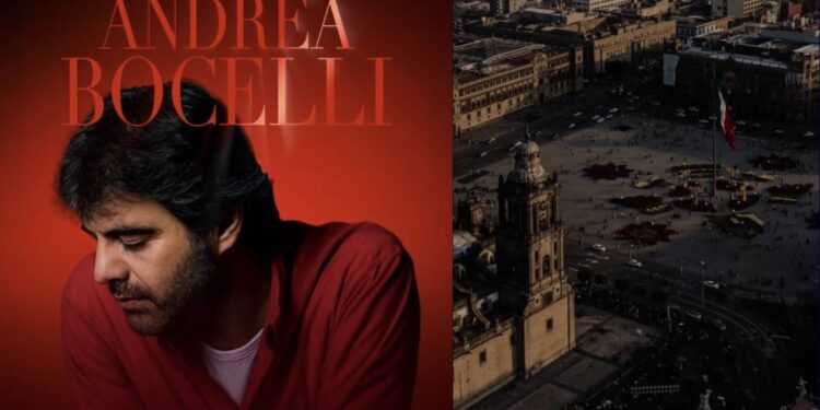 Andrea Bocelli cantará gratis en el Zócalo de la CDMX, conoce cuándo