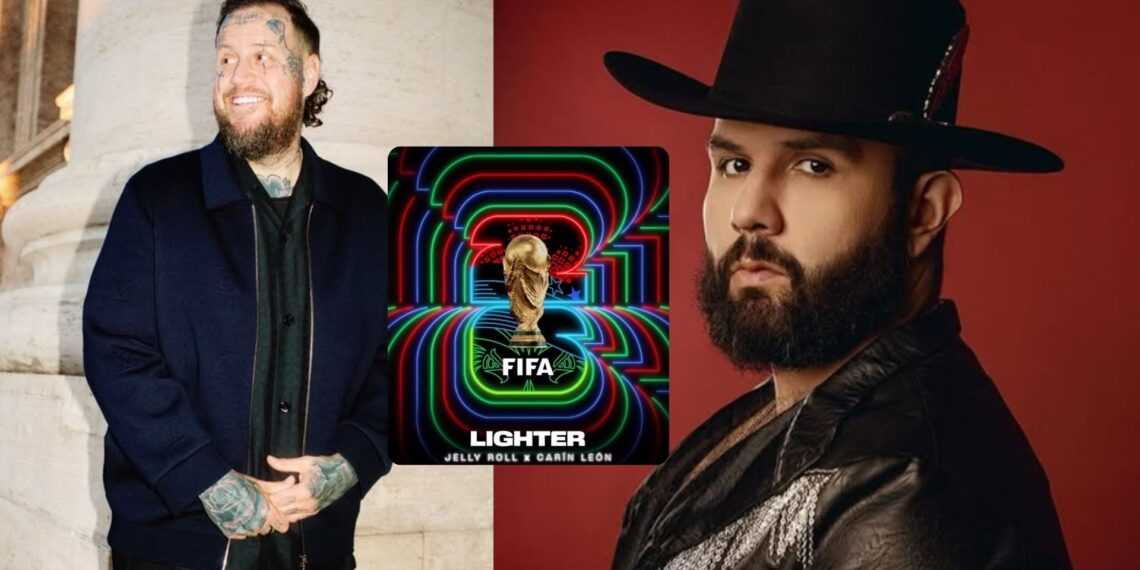 Carín León y Jelly Roll cantarán canción oficial del Mundial 2026