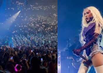 ¡Duró más la espera que la cantada! Christina Aguilera quedó a deber en el Palacio de los Deportes