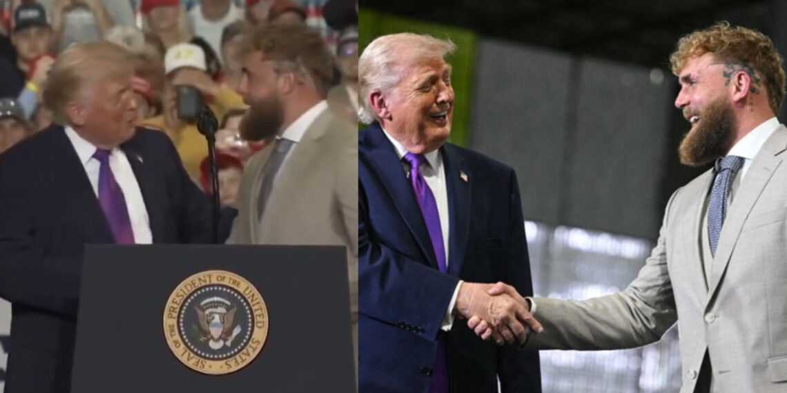 Donald Trump respalda a Jake Paul para un cargo político