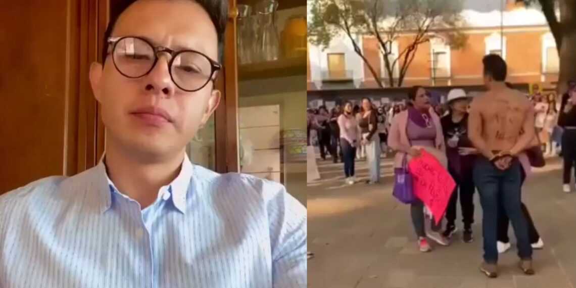 Judas Tadeo responde tras viralizarse en la marcha del 8M: “No soy un papá ausente”