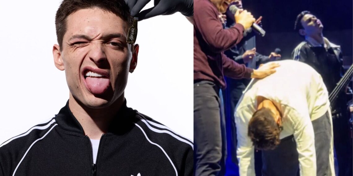 Peso Pluma preocupa a fans por extraña actitud en pleno concierto