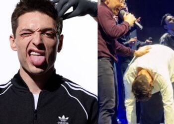 Peso Pluma preocupa a fans por extraña actitud en pleno concierto