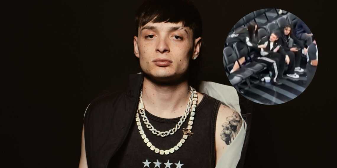 Peso Pluma rechaza selfie y es abucheado durante juego de la NBA, conductoras lo critican