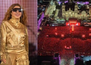 Shakira hace historia: reúne a 400 mil personas en el Zócalo de la CDMX