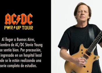 Hospitalizan a Stevie Young en Buenos Aires y encienden las alertas entre fans de AC/DC