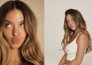 Sydney Sweeney se vuelve viral al probarse su propia línea de ropa SYRN