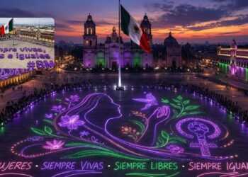 CDMX pintará de color morado el Zócalo por el 8M, colocará por primera vez un mensaje monumental en la plancha