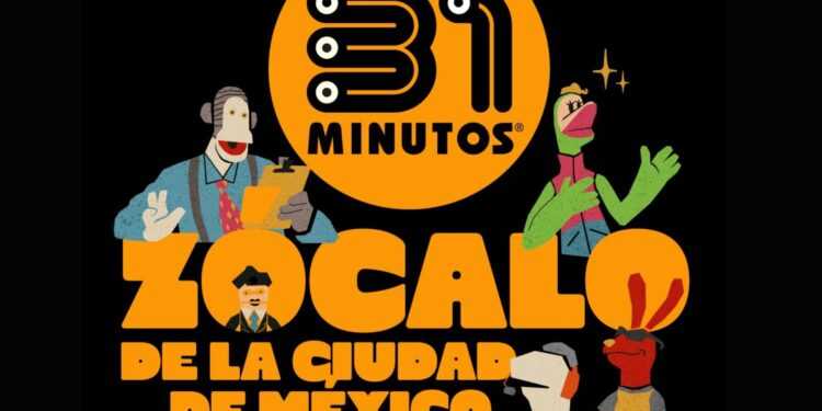 La Ciudad de México se prepara para recibir a 31 Minutos con un show gratuito en el Zócalo
