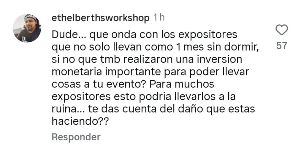 Expositores molestos contra la organización de DesertCon