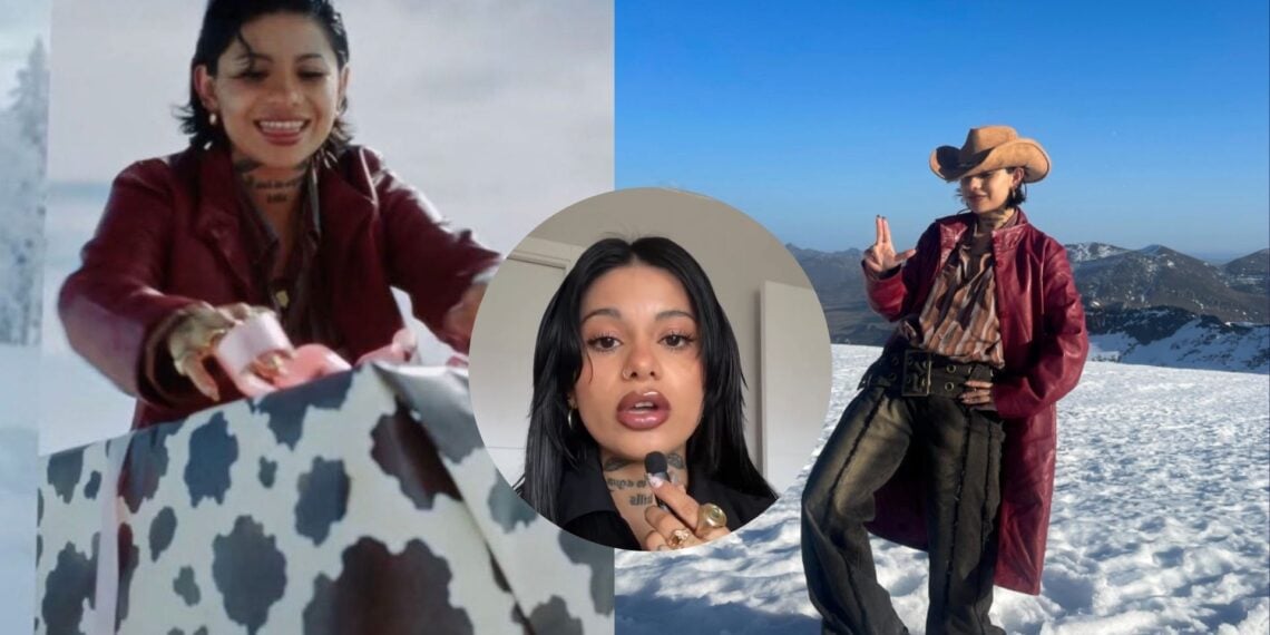 Modelo del nuevo video musical de Christian Nodal responde a las comparaciones con Cazzu y Ángela Aguilar