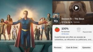 The Boys arrasa en su quinta temporada: debuta con calificación perfecta