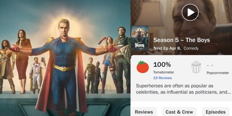 The Boys arrasa en su quinta temporada: debuta con calificación perfecta
