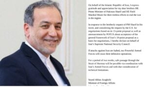 ministro de Asuntos Exteriores de la República Islámica de Irán, Seyed Abbas Araghchi