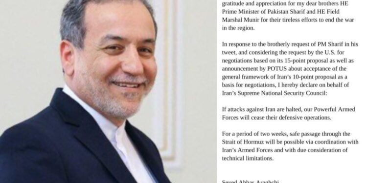 ministro de Asuntos Exteriores de la República Islámica de Irán, Seyed Abbas Araghchi
