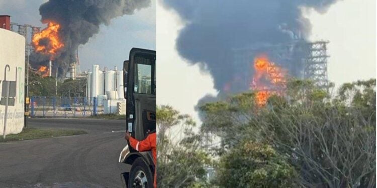 Refinería Dos Bocas incendio