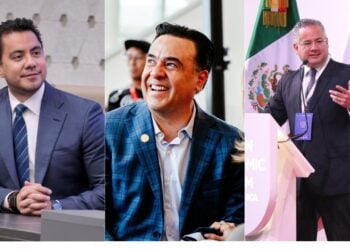 Felifer Macías, Luis Nava y Santiago Nieto