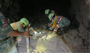 mina Santa Fe, ubicada en el municipio de El Rosario, Sinaloa.