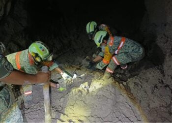 mina Santa Fe, ubicada en el municipio de El Rosario, Sinaloa.