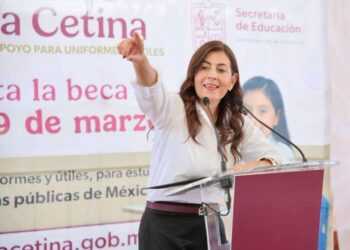 secretaria de Educación en el Estado, Gabriela Molina Aguilar.