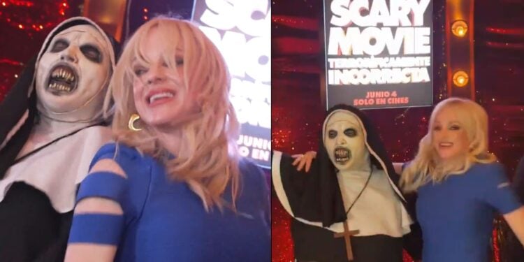 Anna Faris se vuelve viral tras bailar con “Valak, La Monja” en México