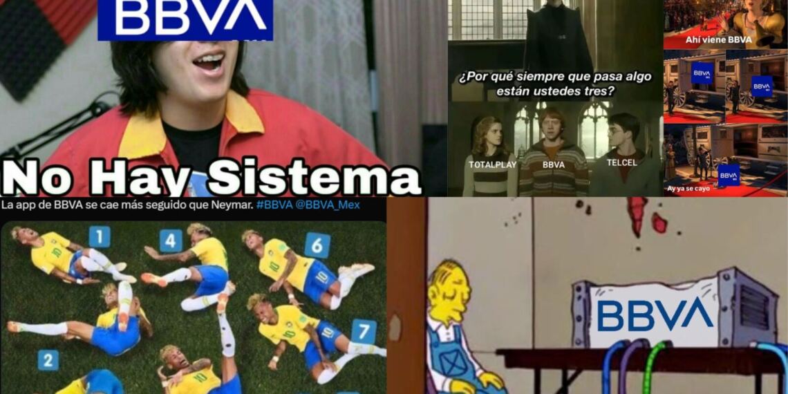 BBVA se cae… y los memes no perdonan: usuarios reaccionan a fallas de la app