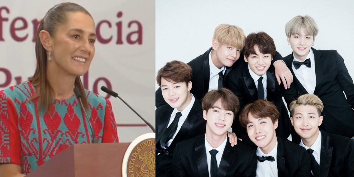 Claudia Sheinbaum anuncia visita de BTS a Palacio Nacional