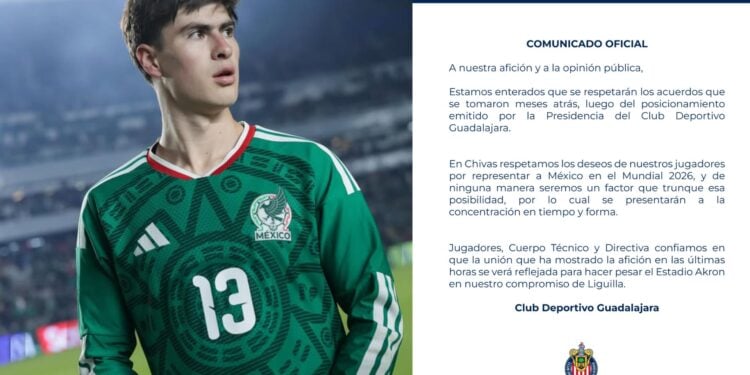 Chivas aclara postura tras ultimátum de Javier Aguirre a seleccionados