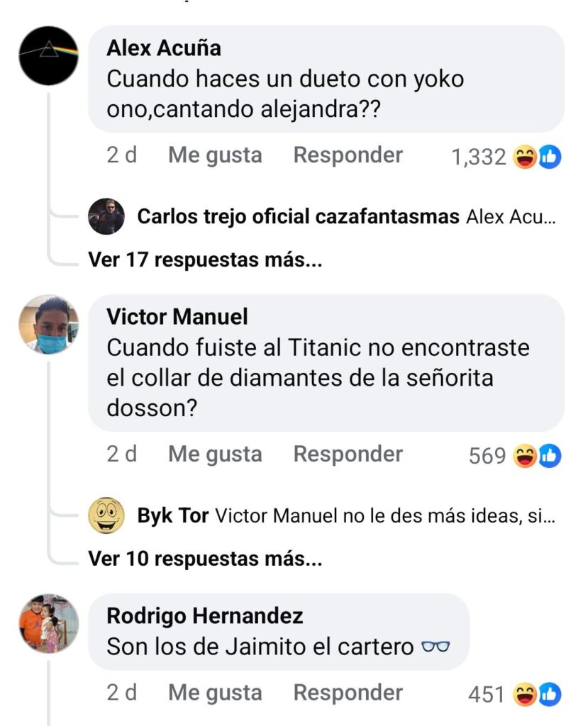 Críticas a Carlos Trejo