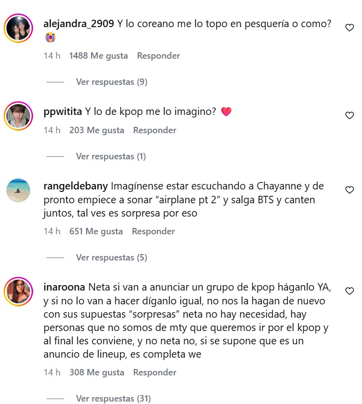 Críticas por ausencia de K-POP