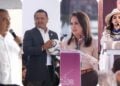 Carlos Torres Piña, Raúl Morón, Gladyz Butanda y Grecia Quiroz.