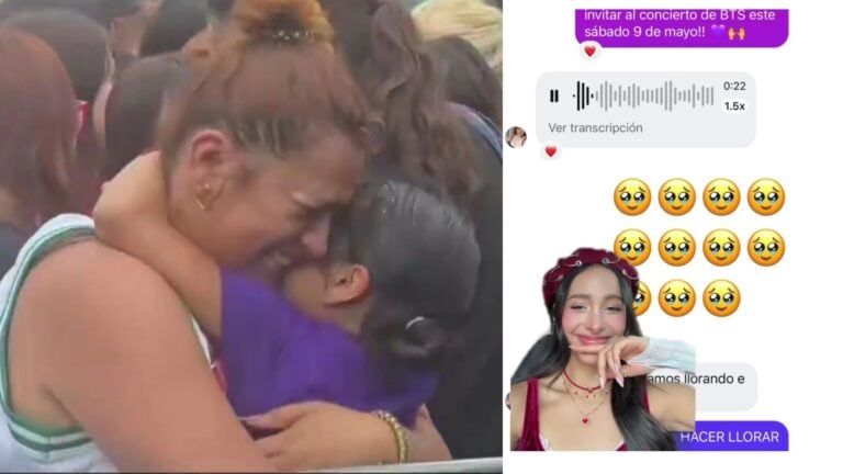 Influencer regala boletos de BTS a madre e hija que se hicieron virales en el Zócalo