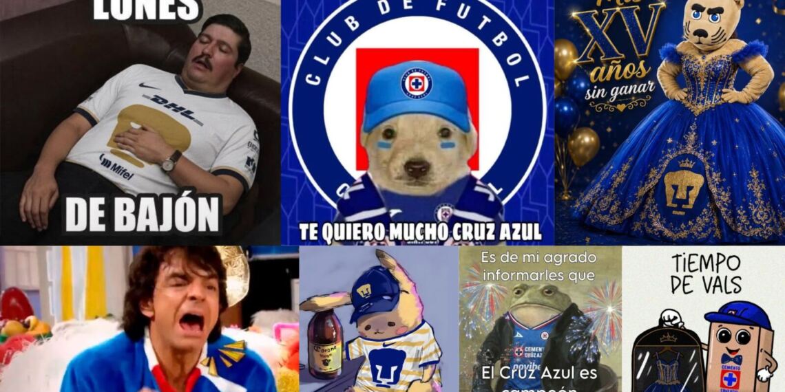 Cruz Azul vence a Pumas y los memes no perdonan a los felinos