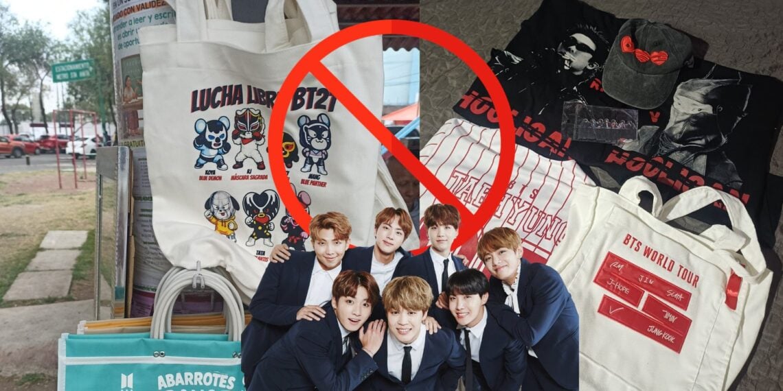 BTS le dice NO a la merch pirata en México; HYBE aplicará estrictas medidas en conciertos