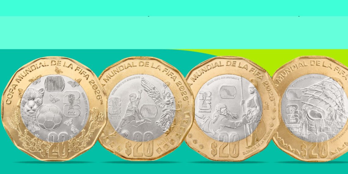 Así puedes conseguir las monedas conmemorativas del Mundial 2026 de Banxico