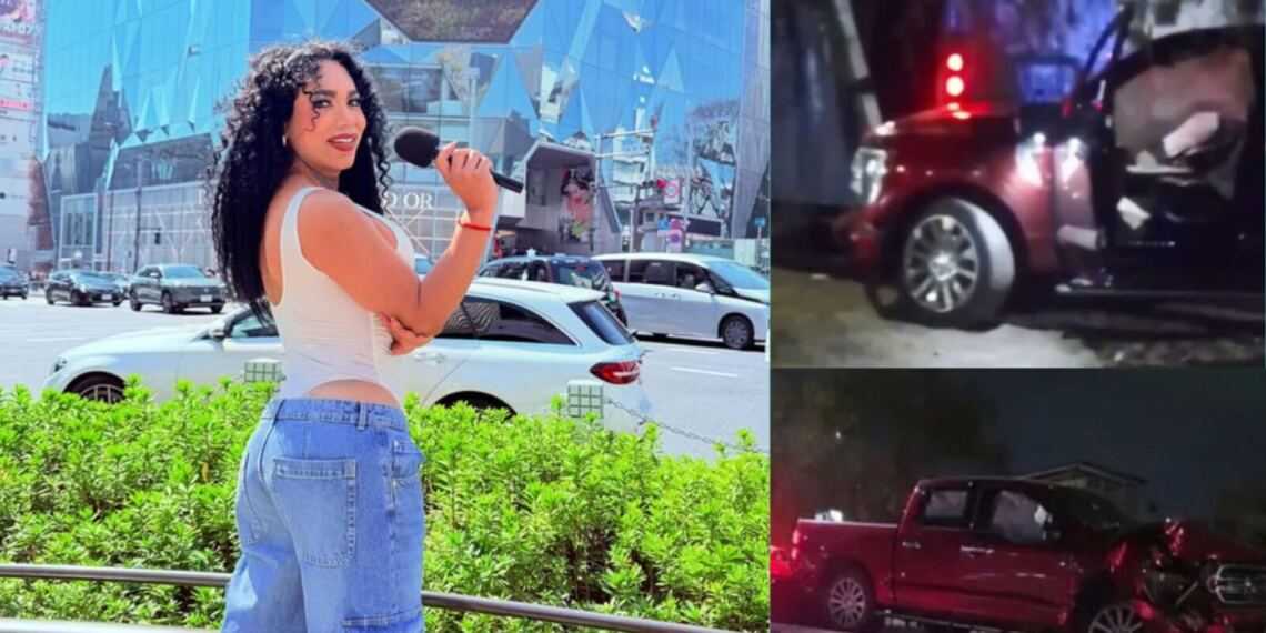 Paolita Suárez sufre accidente en carretera y preocupa a sus seguidores
