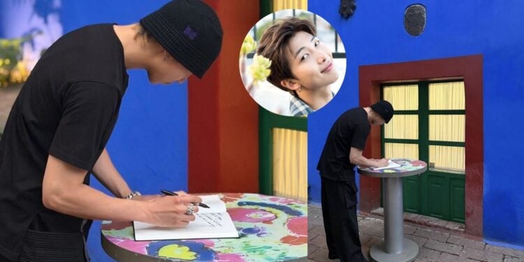 RM de BTS visita la Casa Azul de Frida Kahlo y conmueve con mensaje en el libro de visitas