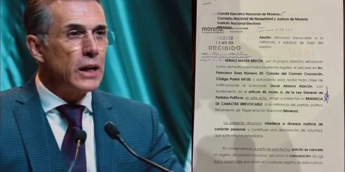Sergio Mayer deja Morena: el actor y diputado anuncia su renuncia al partido