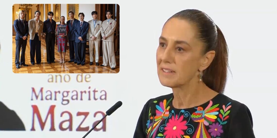 BTS impulsa nuevos lazos: Sheinbaum y Corea del Sur acuerdan fortalecer cooperación tras visita del grupo a México